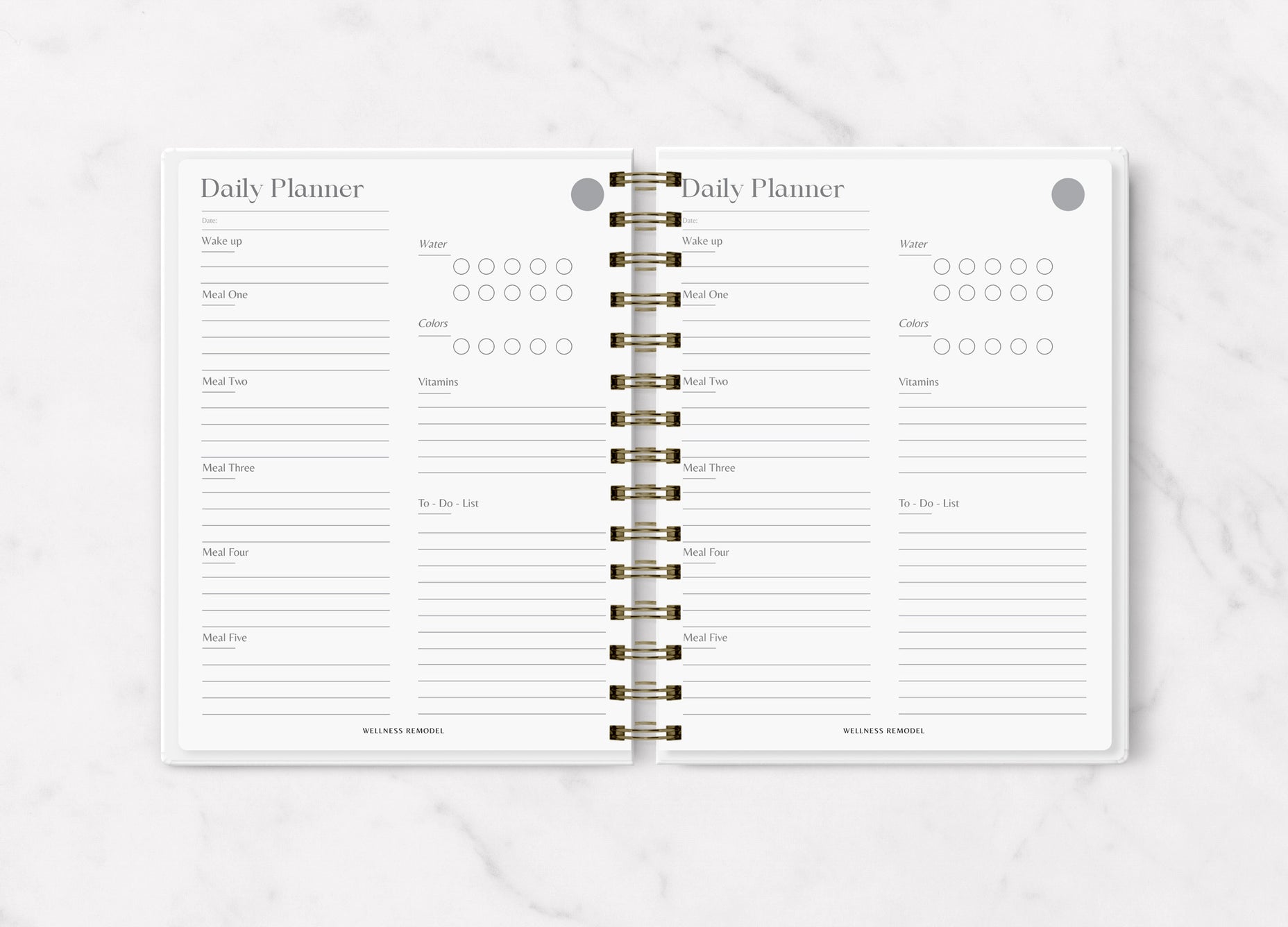 WELLNESS REMODEL DAILY PLANNER
