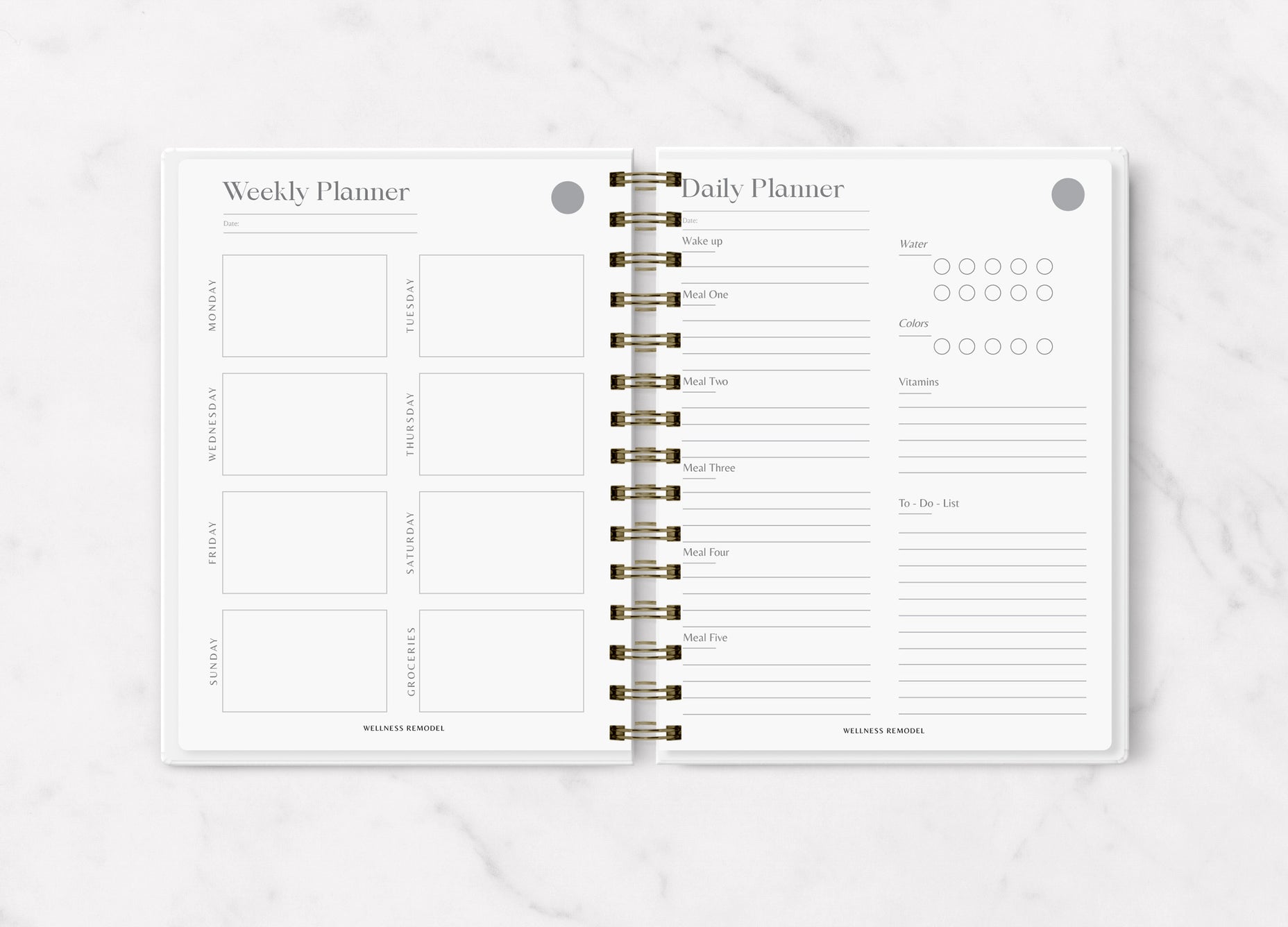 WELLNESS REMODEL DAILY PLANNER